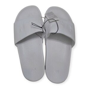 Gap Womens Logo Slide Sandals White Slip On Beach Pool Shoes Size 8-9 NEW